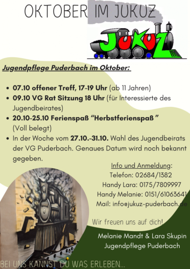 Flyer Jukuz im Oktober