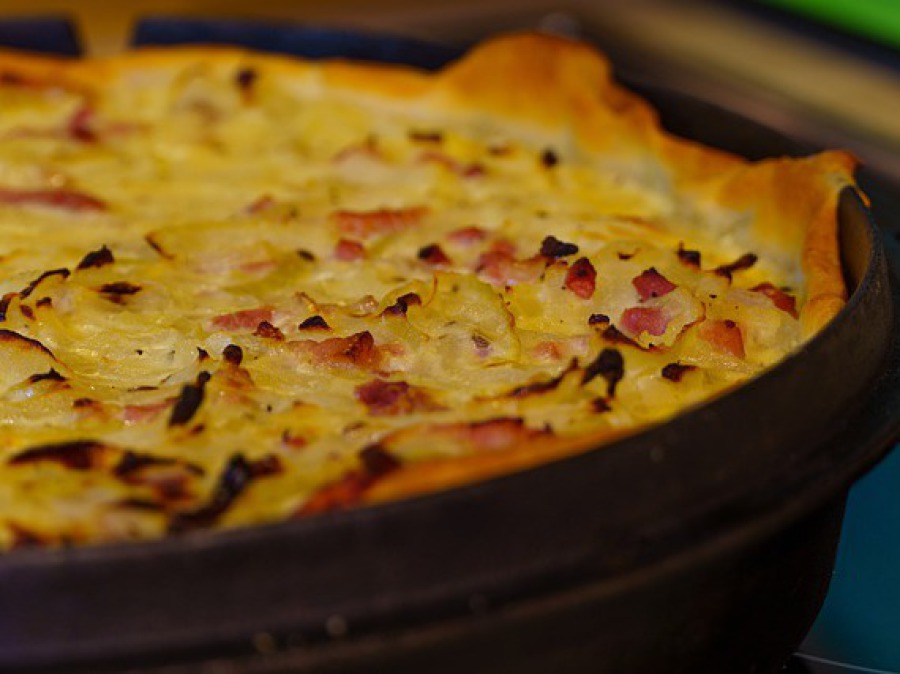 Zwiebelkuchen in Form