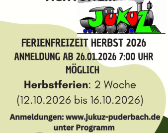 Flyer Jugendpflege Ferienfreizeit Herbst 2026