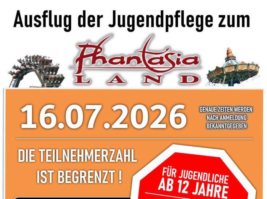 Flyer JuKuZ Ausflug ins Phantasialand