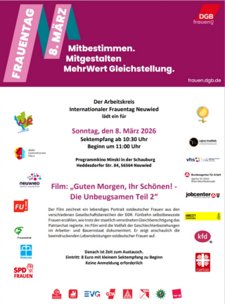 Flyer Arbeitskreis Internationaler Frauentag Neuwied