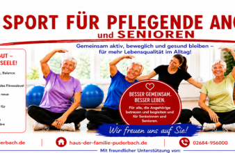 Flyer Sport für pflegende Angehörige