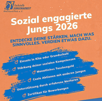 Plakat Sozial engagierte Jungs 2026