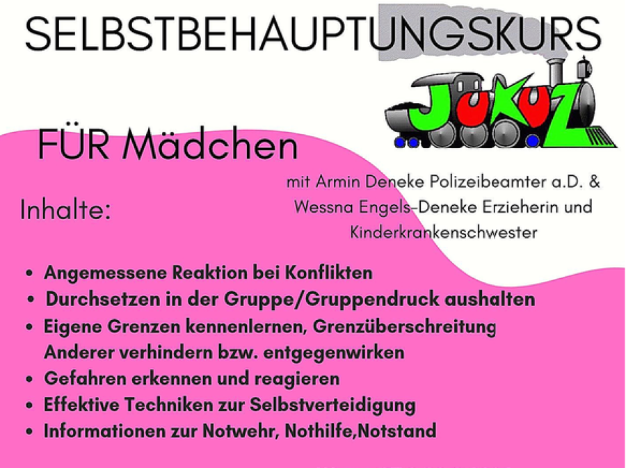 Selbstbehauptungskurs für Mädchen Flyer