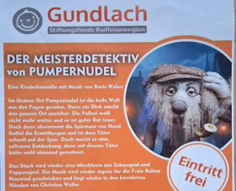 Flyer Der Meisterdetektiv von Pumpernudel